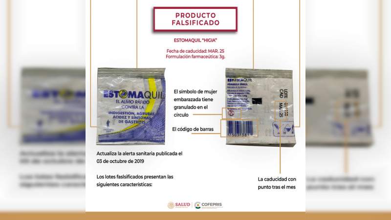 Alerta Cofepris falsificación de 7 medicamentos y venta ilegal de un fármaco no autorizado