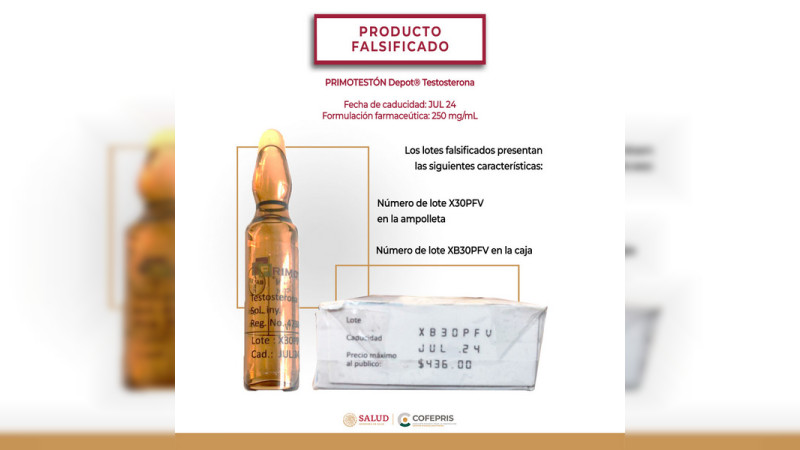 Alerta Cofepris falsificación de 7 medicamentos y venta ilegal de un fármaco no autorizado