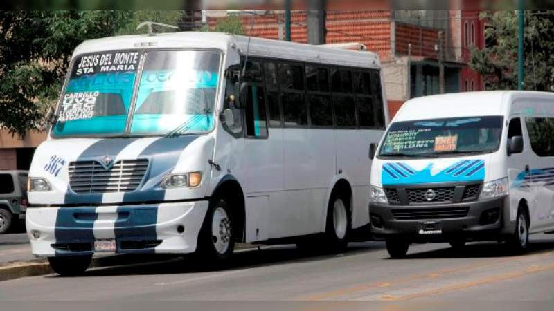 Al 50% de usuarios del transporte público en Morelia, perciben como inseguro este servicio 