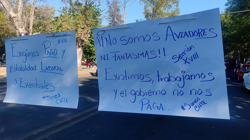 Demandan trabajadores eventuales del  sector educativo a gobierno del estado  