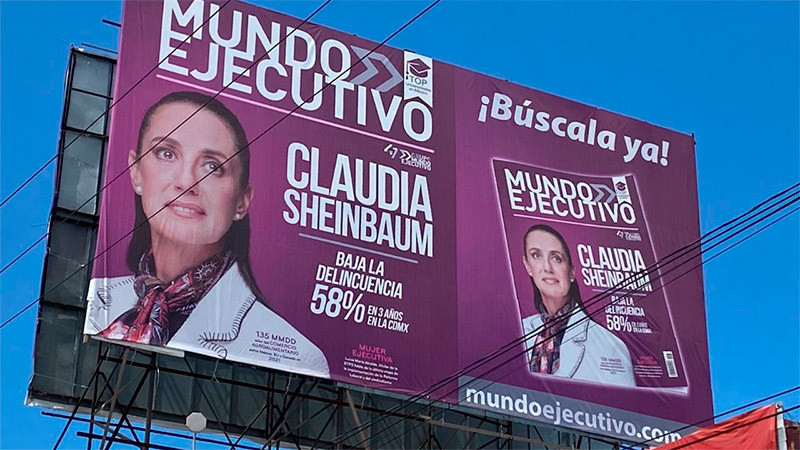 PAN denuncia a Sheinbaum por colocación de espectaculares 