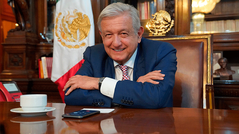 El presidente de la república, Andrés Manuel López Obrador, desea “un buen año” desde Palenque 