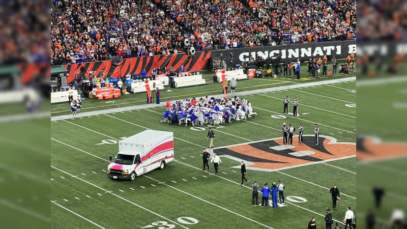 NFL: Ambulancia recoge a Damar Hamlin tras desvanecerse en el campo; recibió RCP