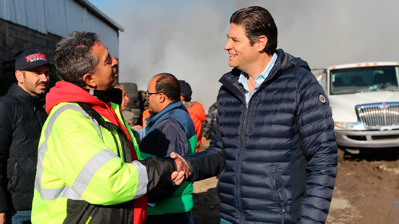 Brinda Morelia respaldo total para sofocar incendio en Tarímbaro: Alfonso Martínez