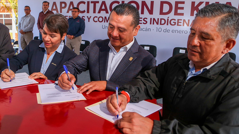 Carlos Torres Piña ratifica el respaldo total del Gobierno de Michoacán a las Kuarichas