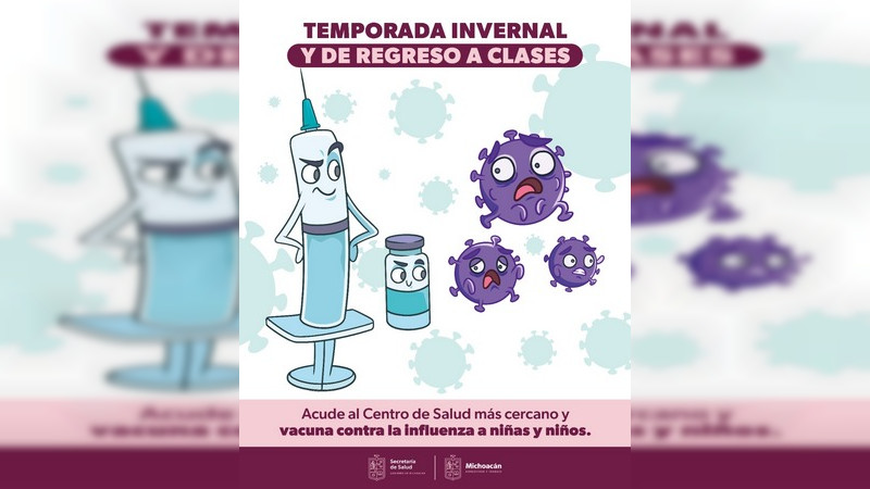 Continúa, en Michoacán, campaña de vacunación contra la influenza