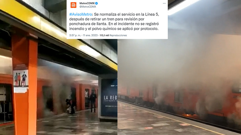 STC Metro niega incendio en la estación Politécnico de la Línea 5 