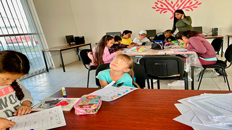 Ofrece Ceibas La Piedad talleres de acompañamiento en tareas escolares 