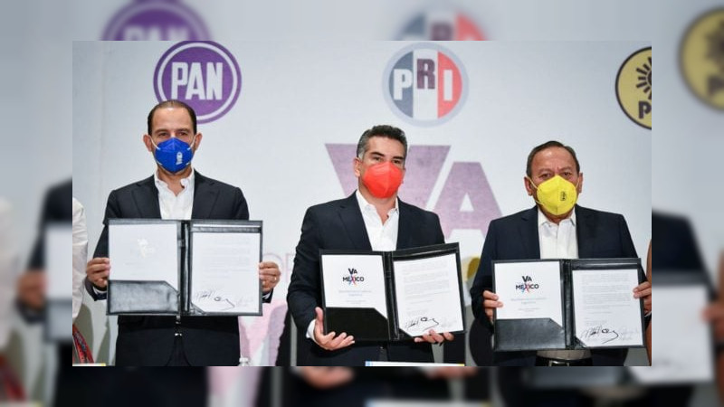 PAN, PRI, PRD y Nueva Alianza oficializan coalición para gubernatura del Edomex 