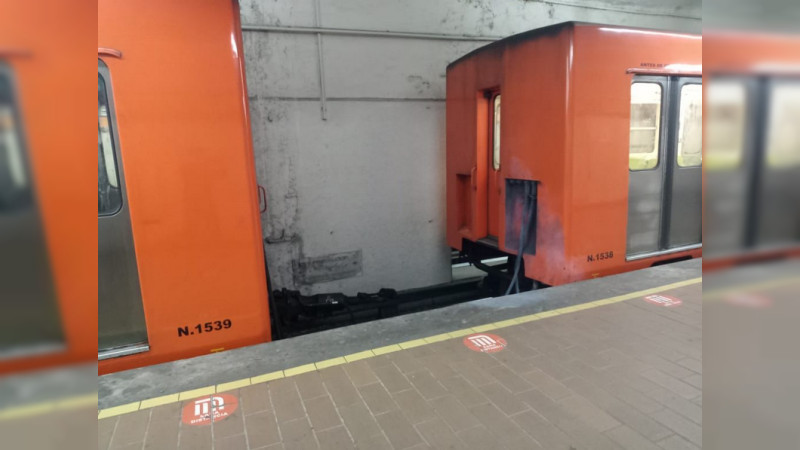 CDMX: Tras estallido, se desprenden vagones en la Línea 7 del Metro