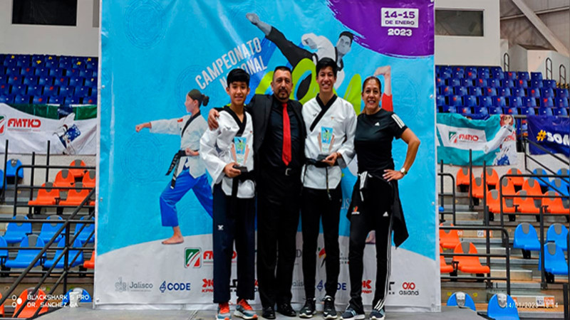 Morelianos consiguen medallas en el Campeonato Nacional de Poomsae Guadalajara 2023 