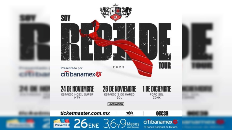  RBD regresa a los escenarios en su próxima gira en México, EU y Brasil 