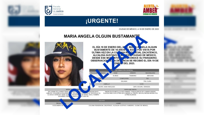 María Ángela, joven desaparecida en paradero de Indios Verdes, fue encontrada amarrada y en una bolsa 