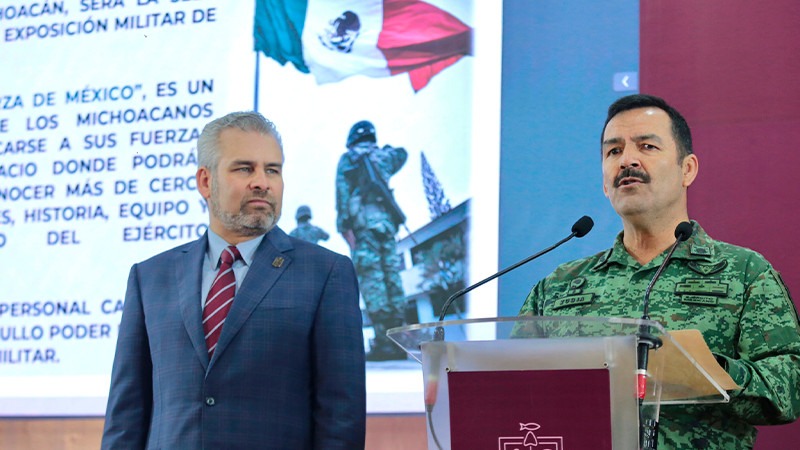 Michoacán recibe la magna exposición militar “La Gran Fuerza de México”