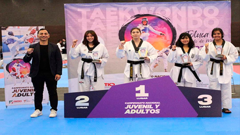 Jareni Nava se convierte en campeona nacional de taekwondo por décima ocasión 