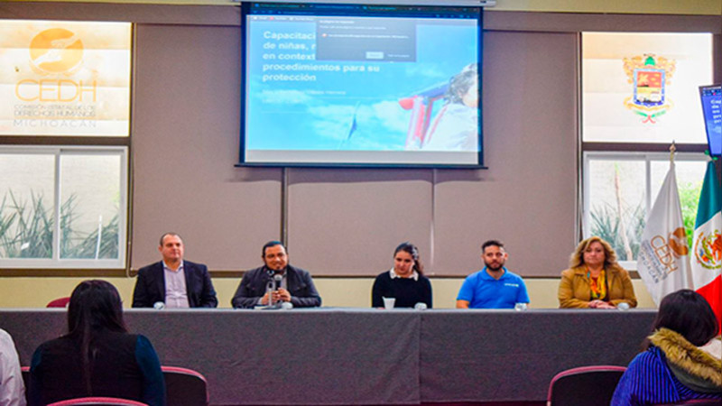 Imparte Unicef capacitación sobre nuevo modelo de gestión para infancias y adolescencias en movilidad, en la CEDH 