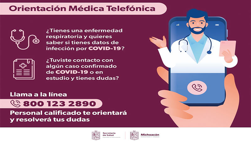 Mantiene SSM orientación telefónica sobre enfermedades respiratorias agudas graves 