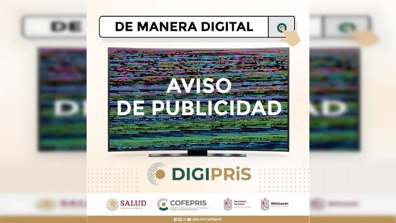 Profesionales de la salud, deberán solicitar aviso de publicidad ante Cofepris vía internet 