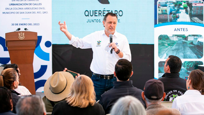 Invierte Gobierno de Querétaro más de 29MDP en obras sociales de SJR 
