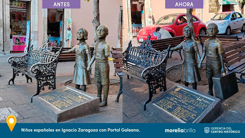 Gobierno de Morelia restaura monumentos en Centro Histórico 