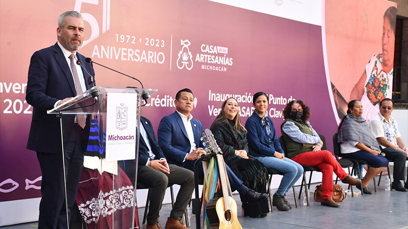 Inaugura Secum punto de venta artesanal en el Centro Cultural Clavijero