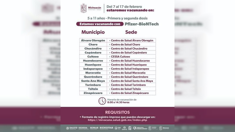 En febrero, vacunación contra COVID-19 para menores de 5 a 11 años: SSM