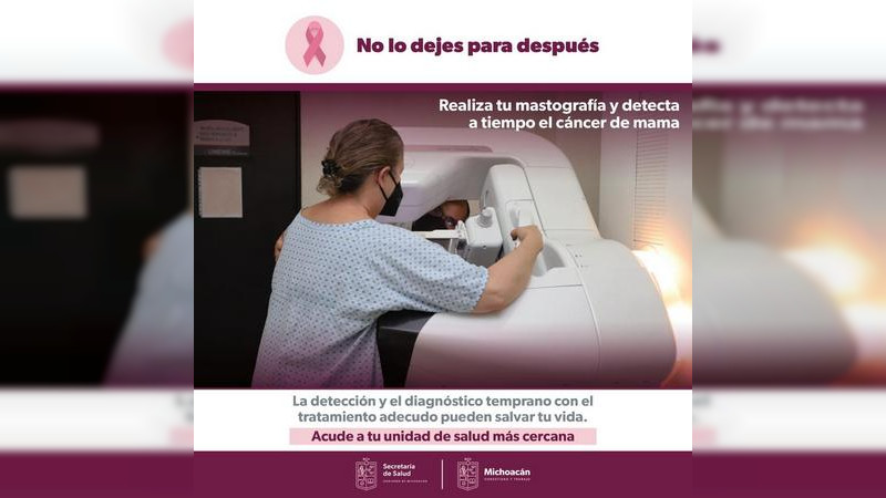 Llama SSM a crear conciencia sobre detección temprana del cáncer de mama 