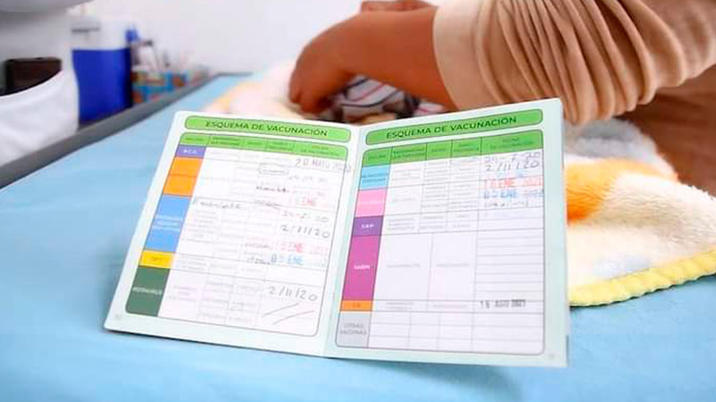En caso de extravío, Salud Michoacán otorga copias de cartilla de vacunación