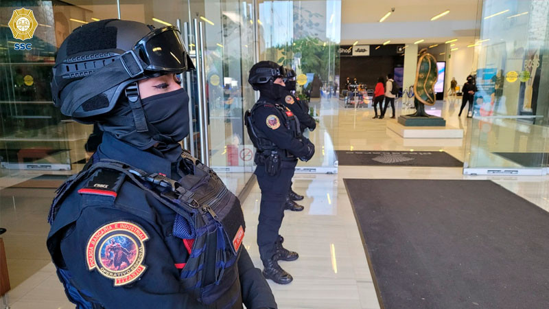 Más de 6 mil policías y hasta un helicóptero vigilan el 14 de febrero calles de la CDMX 