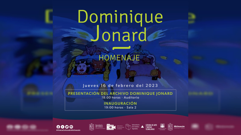 Exhibirá Centro Cultural Clavijero obras de Dominique Jonard 