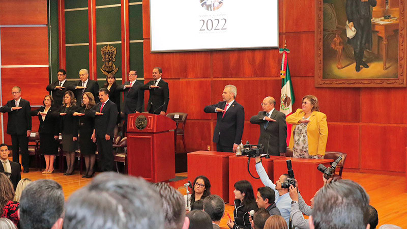 Asiste Bedolla a Informe del Poder Judicial de Michoacán 2022 