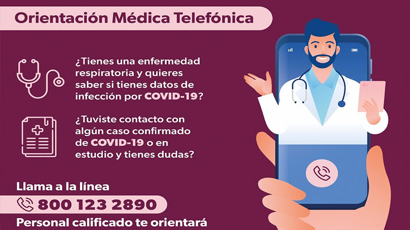 Ofreció SSM más de 32 mil orientaciones telefónicas sobre COVID-19 