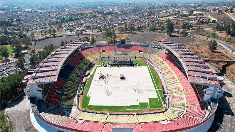 Revisan operatividad en el Estadio Morelos por concierto de Julión Alvárez 