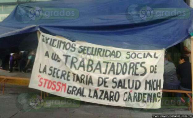 Morelia: Sindicalizados del Sector Salud suspenden manifestaciones 