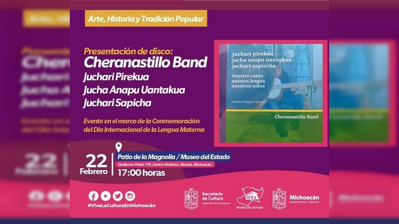 Invita Secum a la presentación discográfica de “Cheranastillo” 