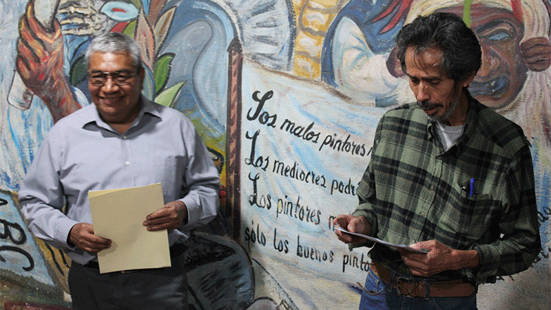 Inauguran la exposición “Erótica sobre el amor” en la escuela de artes Mapeco 