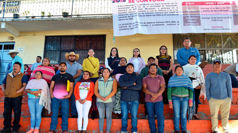 Acompaña IEM elección del consejo de gobierno  comunal de Comachuén