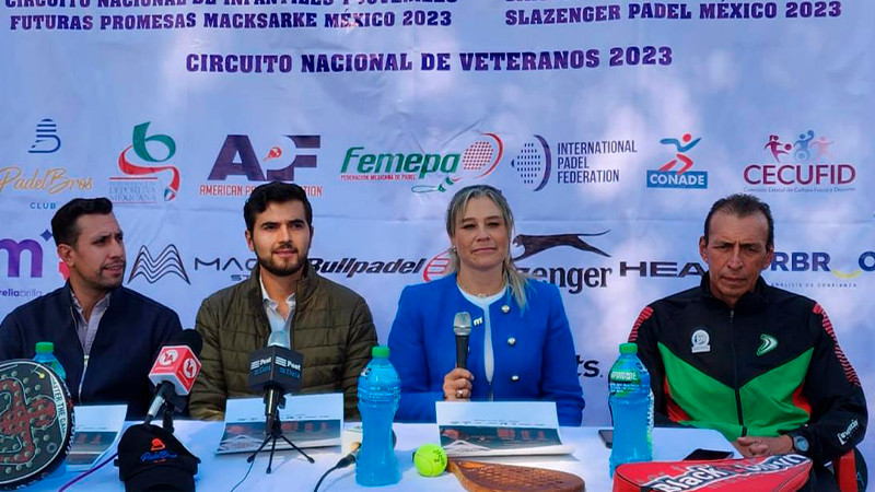 IMCUFIDE anuncia que Morelia será sede del 2do Torneo Estatal de Pádel 2023 