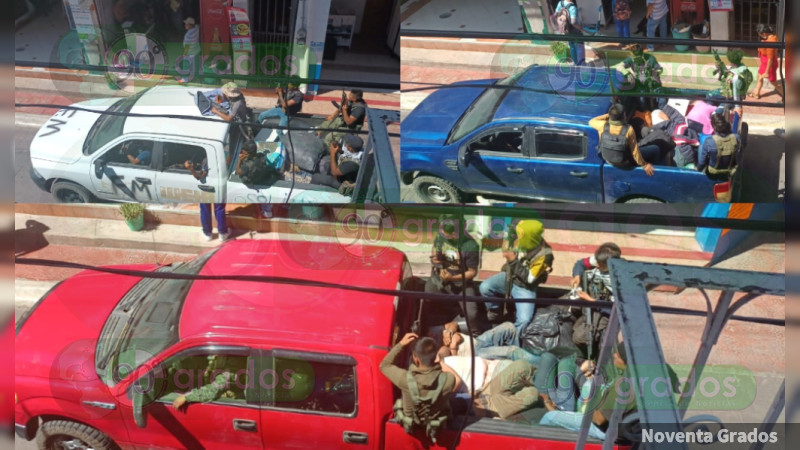 La Familia lanza nuevo ataque contra Tuzantla: Pistoleros recorren las calles secuestrando a varias personas 