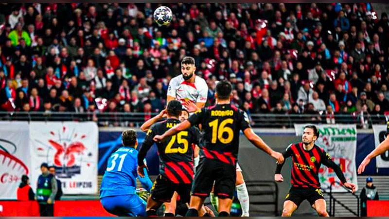El RB Leipizing va por la hazaña al Etihad Stadium, igualando el marcador en casa 