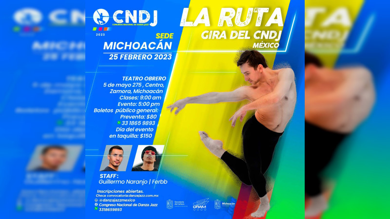 Llega a Michoacán Congreso Nacional de Danza Jazz 