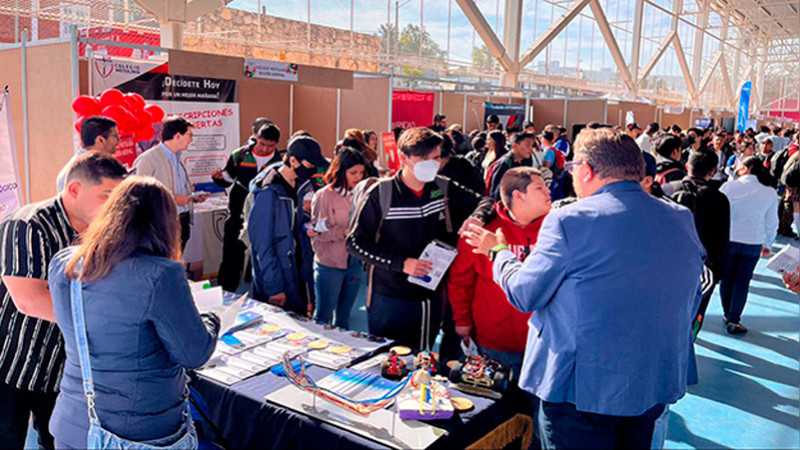 Recibió ExpoUniversidades 2023 más de 2 mil estudiantes, en Morelia
