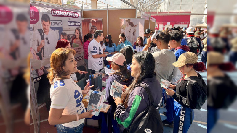Recibió ExpoUniversidades 2023 más de 2 mil estudiantes, en Morelia