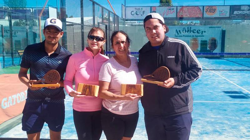 Atletas morelianos campeones absolutos del 2° Torneo Estatal de Pádel Michoacán 2023 