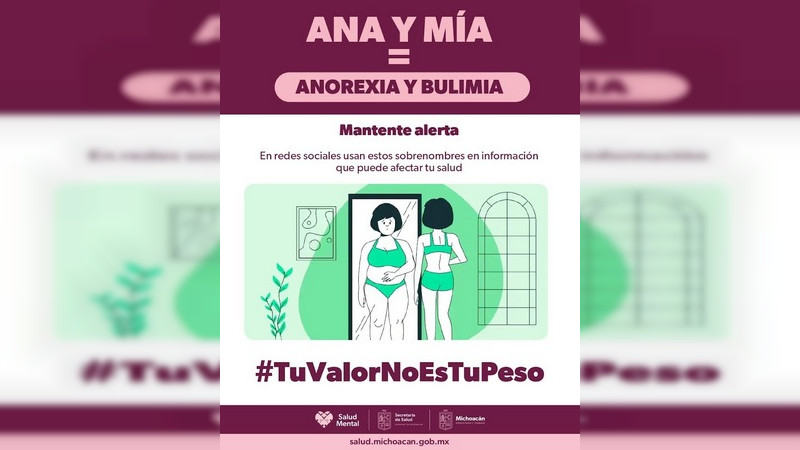 Brinda Salud Michoacán tratamiento gratuito a pacientes con trastornos alimenticios