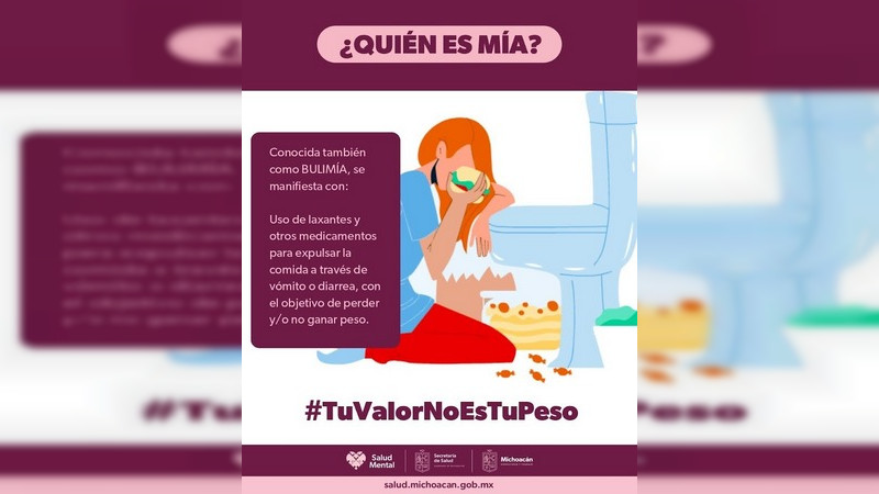 Brinda Salud Michoacán tratamiento gratuito a pacientes con trastornos alimenticios