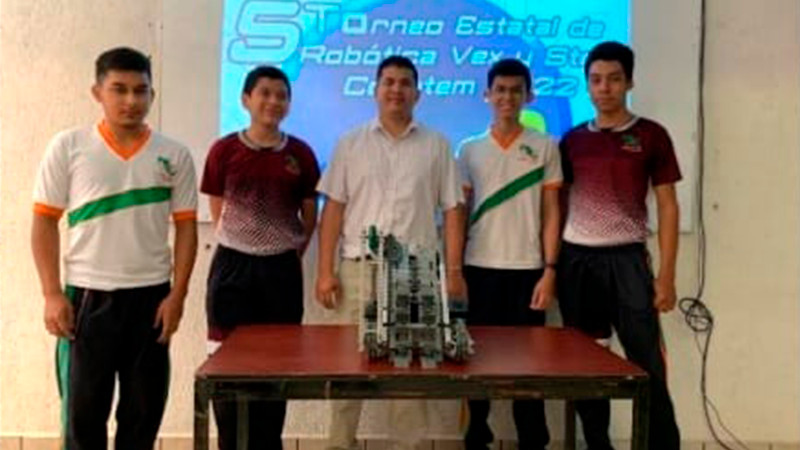 Alumnos del Cecytem representarán a Michoacán en torneo nacional de robótica 