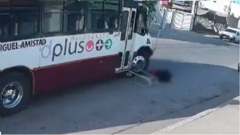 Camión Urbano, atropella a señor de la tercera edad en Sinaloa 