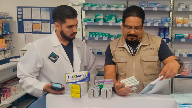 Vigila Salud Michoacán farmacias de Lázaro Cárdenas ante alerta sanitaria