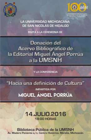 Grupo Editorial Porrúa donará casi 3 mil libros a la UMSNH 